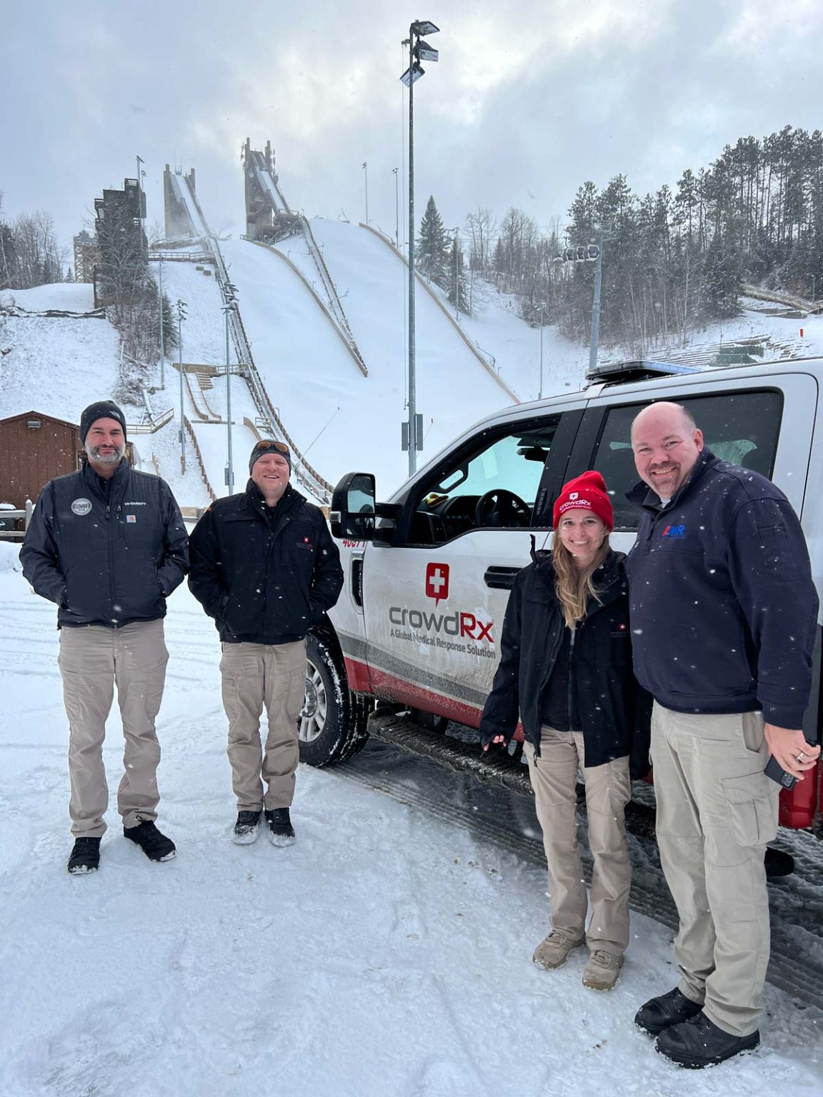 CrowdRx team on slopes